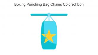Boxing Punching Bag Chains Colored Icon In Powerpoint Pptx Png And Editable Eps Format