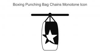 Boxing Punching Bag Chains Monotone Icon In Powerpoint Pptx Png And Editable Eps Format