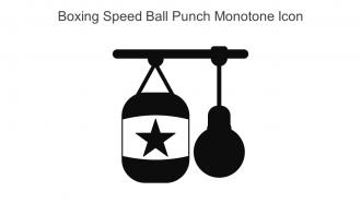 Boxing Speed Ball Punch Monotone Icon In Powerpoint Pptx Png And Editable Eps Format