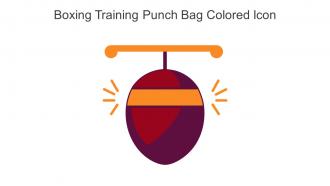 Boxing Training Punch Bag Colored Icon In Powerpoint Pptx Png And Editable Eps Format