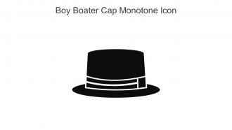 Boy Boater Cap Monotone Icon In Powerpoint Pptx Png And Editable Eps Format