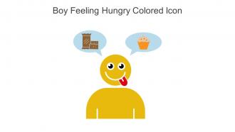 Boy Feeling Hungry Colored Icon In Powerpoint Pptx Png And Editable Eps Format