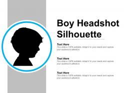 Boy headshot silhouette example of ppt