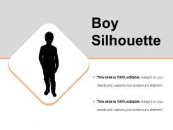 Boy silhouette sample of ppt