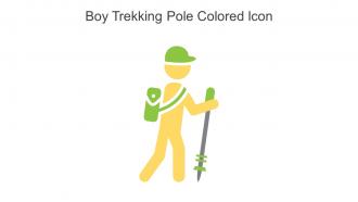 Boy Trekking Pole Colored Icon In Powerpoint Pptx Png And Editable Eps Format