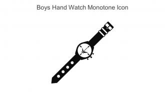 Boys Hand Watch Monotone Icon In Powerpoint Pptx Png And Editable Eps Format