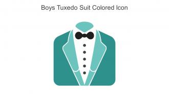 Boys Tuxedo Suit Colored Icon In Powerpoint Pptx Png And Editable Eps Format