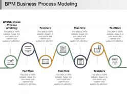 Bpm business process modeling ppt powerpoint presentation infographic template deck cpb