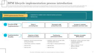 BPM Lifecycle Implementation Process PowerPoint PPT Template Bundles DK MD Pre-designed Downloadable