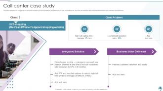 BPO Company Profile Call Center Case Study Ppt Powerpoint Presentation Ideas Slide