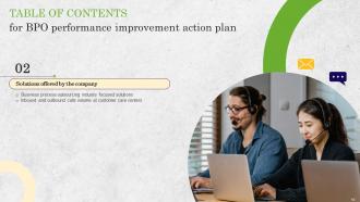 BPO Performance Improvement Action Plan Powerpoint Presentation Slides Slides Captivating