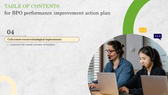 BPO Performance Improvement Action Plan Powerpoint Presentation Slides Unique Captivating