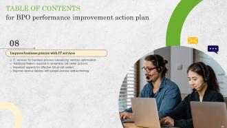 BPO Performance Improvement Action Plan Powerpoint Presentation Slides Impressive Captivating