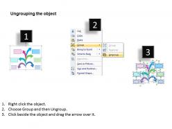 Br six arrow design workflow layout diagram flat powerpoint design