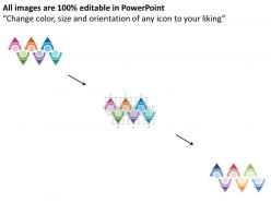 Br six staged development process diagram flat powerpoint design