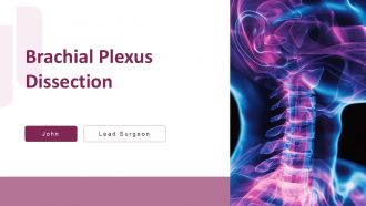 Brachial Plexus Dissection PPT Slides ACP