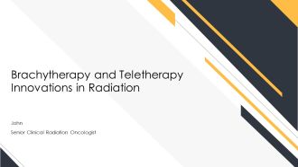 Brachytherapy And Teletherapy Innovations In Radiation PPT Outline AT