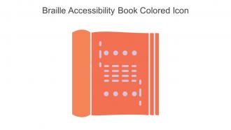 Braille Accessibility Book Colored Icon In Powerpoint Pptx Png And Editable Eps Format