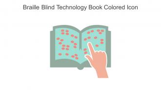 Braille Blind Technology Book Colored Icon In Powerpoint Pptx Png And Editable Eps Format
