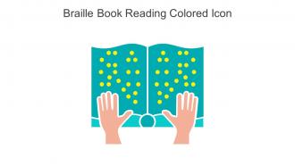 Braille Book Reading Colored Icon In Powerpoint Pptx Png And Editable Eps Format