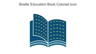 Braille Education Book Colored Icon In Powerpoint Pptx Png And Editable Eps Format