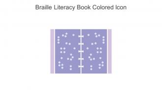 Braille Literacy Book Colored Icon In Powerpoint Pptx Png And Editable Eps Format