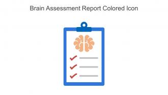 Brain Assessment Report Colored Icon In Powerpoint Pptx Png And Editable Eps Format