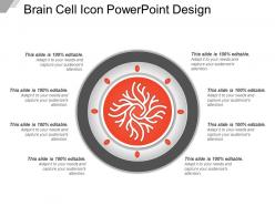 Brain cell icon powerpoint design