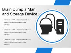 Brain dump a man and storage device