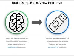 Brain dump brain arrow pen drive