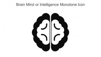 Brain Mind Or Intelligence Monotone Icon In Powerpoint Pptx Png And Editable Eps Format
