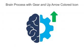 Brain Process With Gear And Up Arrow Colored Icon In Powerpoint Pptx Png And Editable Eps Format