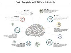 Brain template with different attribute