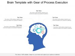 Brain Template With Gear Of Process Execution