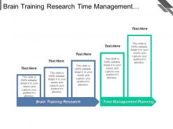 Brain training research time management planning career advancement corporation cpb