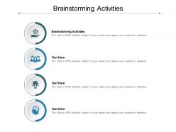 Brainstorming activities ppt powerpoint presentation styles examples cpb