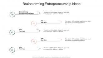 Brainstorming Entrepreneurship Ideas In Powerpoint And Google Slides Cpb