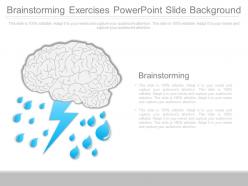 Brainstorming Exercises Powerpoint Slide Background