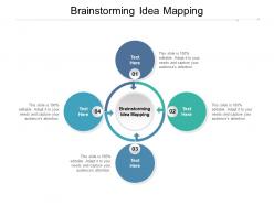 Brainstorming idea mapping ppt powerpoint presentation show sample cpb