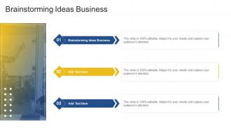 Brainstorming Ideas Business In Powerpoint And Google Slides Cpb