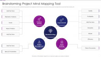 Brainstorming Project Mind Mapping Tool Quantitative Risk Analysis