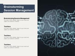 Brainstorming session management ppt powerpoint presentation pictures design inspiration cpb