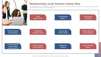 Brainstorming Social Business Startup Ideas Comprehensive Guide To Set Up Social Business