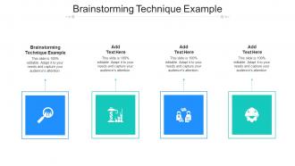 Brainstorming Technique Example In Powerpoint And Google Slides Cpb