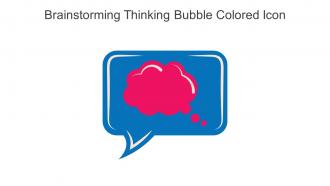 Brainstorming Thinking Bubble Colored Icon In Powerpoint Pptx Png And Editable Eps Format