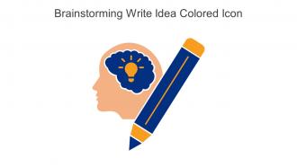 Brainstorming Write Idea Colored Icon In Powerpoint Pptx Png And Editable Eps Format