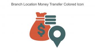 Branch Location Money Transfer Colored Icon In Powerpoint Pptx Png And Editable Eps Format