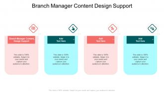 Branch Manager Content Design Support In Powerpoint And Google Slides Cpb
