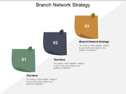 Branch network strategy ppt powerpoint presentation pictures file formats cpb