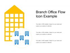 Branch office flow icon example